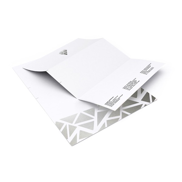 Briefpapier DIN A4 - Heißfolie Silber- 4+F/4 farbig (beidseitig bedruckt)