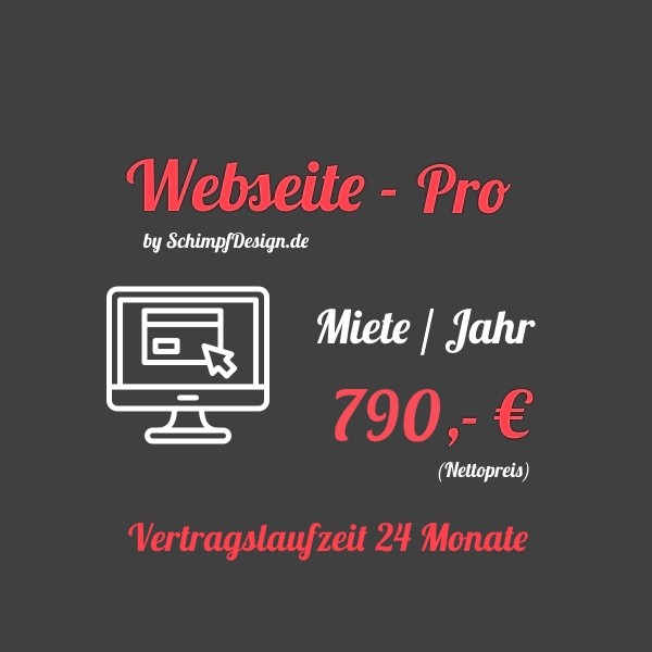 Webseite - Pro (Mieten / Jahr)
