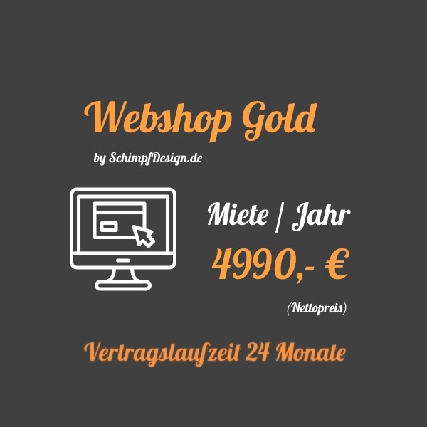 Webshop - Gold (Jährlich Mieten)