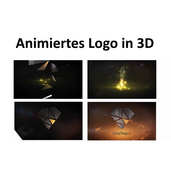 Animiertes Logo in 3D / Video Intro oder Outro