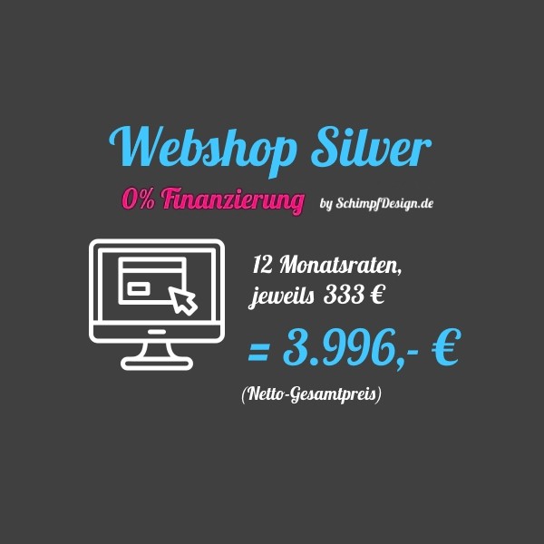 Webshop - Silver (0% Finanzierung à 12 Raten)